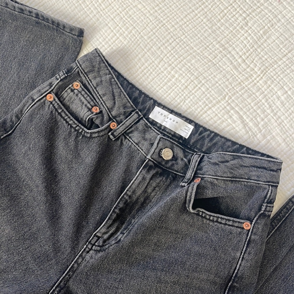 Topshop Black Mom Jeans